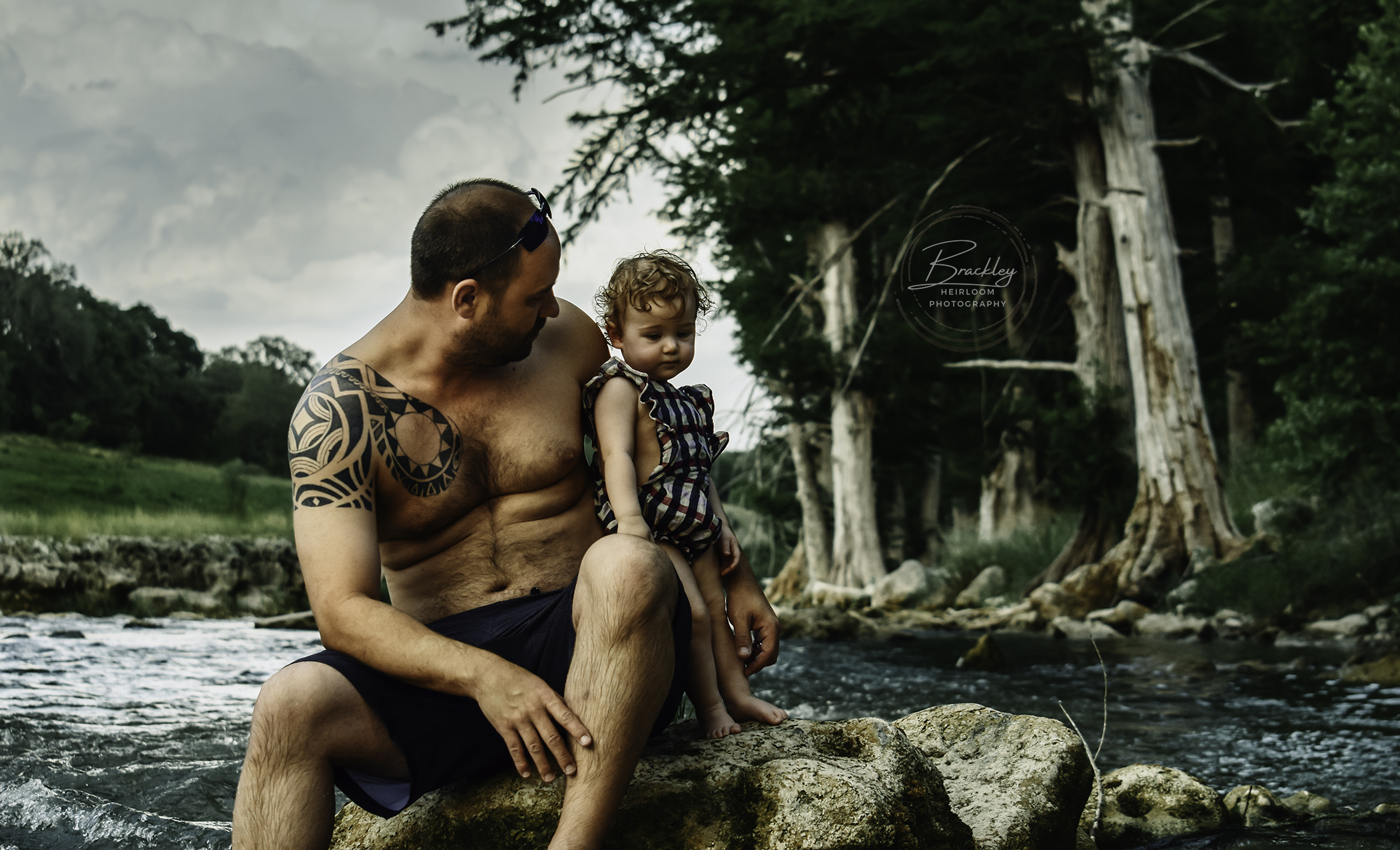 Guadalupe River Photography Tattooed Father Daughter
